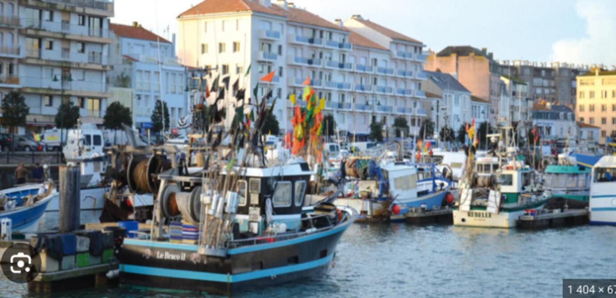 Pretty And Bright Studio With View On The Harbor Les Sables-dʼOlonne Exteriör bild